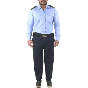 Camisa de guardia de seguridad con logotipo en el pantalón, 100% poliéster, forro ligero, uniforme de verano para hombre en venta a bajo precio. - Product Image 1