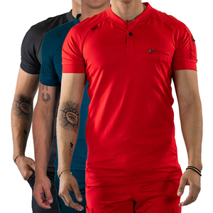 Professionals Manufacture <b>Doctor</b> Fashionable Knitted Spandex Medical Uniform Unisex Custom Logo 4-Way Stretch Jogger And Tee <b>Set</b> - Product Image 1