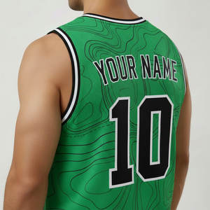 Conjunto de Uniforme de Baloncesto Personalizado con Apliques en Todo el Cuerpo, Impresión Digital, Secado Rápido, Transpirable, para Entrenamiento y Competencia - Product Image 3