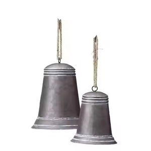 Encantadora Campana Metálica Navideña Colgante para Decoración de Árboles Festivos, Estilo Rústico para el Hogar, Adornos Festivos y Regalo de Temporada - Product Image 2