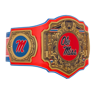 เข็มขัดแชมป์ Ole Miss ดีไซน์สีแดงและสีทองแบบกำหนดเอง ธีม Hotty Toddy ของสะสมระดับพรีเมียมสำหรับแฟนๆ - Product Image 3