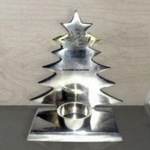 Porte-bougie à thé multifonctionnel plaqué or brillant poli, vierge pour sublimation, en forme d'étoile parfaite pour Noël - Product Image 6