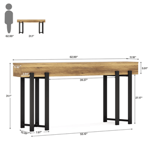 Consolle Lunga Moderna di Lusso in Legno Massello per Ingresso, Appartamento, Hotel o Soggiorno - Arredamento Contemporaneo per la Casa - Product Image 3
