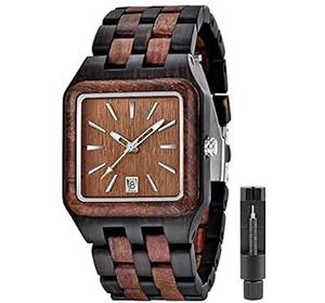 Relojes de Cuarzo Natural 100% Hechos a Mano con Diseño Art Deco, Esfera de 24 Horas Personalizada, Silbato de Emergencia, Correa Antigua para Hombre y Mujer, Uso Diario - Product Image 6