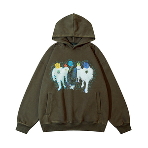 Ventes en gros de sweats à capuche respirants pour femmes, style tendance, couleur unie, sweats à capuche pour femmes personnalisés - Product Image 5
