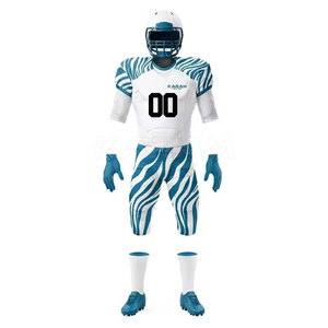 Nuevo Producto en Oferta, Uniforme de Fútbol Americano Transpirable Sublimado, Servicio OEM, Diseño con Logotipo Personalizado, Venta al Por Mayor para Adultos - Product Image 1