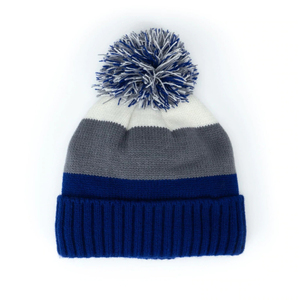 2026 New Design Unisex Purple Color Blocking Beanie Hat 100% Acrylic Knitted <b>Winter</b> Casual <b>Cap</b> for Adults 56-58CM <b>Winter</b> Wear - Product Image 2