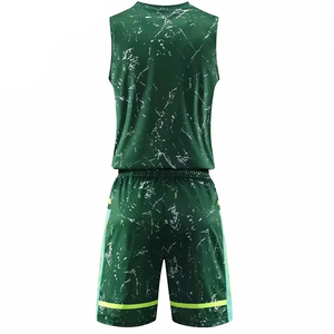 Premium Sublimation Men Basketball Uniform High Quality Breathable Comfortable Quick Dry Customizable Team <b>Name</b> 100% Polyester - Product Image 2