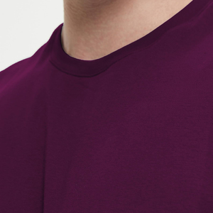 Camiseta sin Mangas para Hombre, Color Morado, Cuello Redondo, Color Sólido, Informal, Transpirable, Tejida, para Entrenamiento - Product Image 4