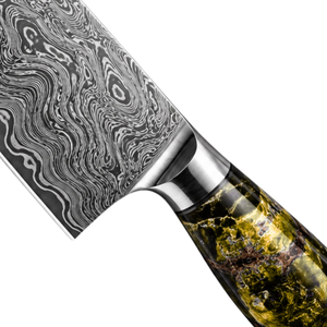 Couteau de cuisine professionnel en acier Damas de haute qualité, lame décorative haut de gamme, manche confortable - Product Image 5