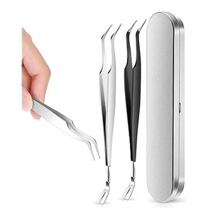 ชุดแหนบผ่าตัดสแตนเลสแบบใช้ซ้ำได้สำหรับสัตว์ 4 ชิ้น พร้อมกล่องโลหะ - Product Image 4