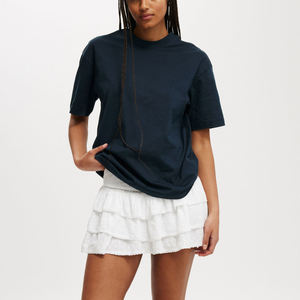 Camiseta Extra Grande Personalizada para Mujer, 100% Algodón, Secado Rápido, Transpirable, Estilo Urbano, para Gimnasio, OEM - Product Image 2