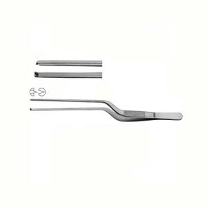 Pinzas Jansen tipo bayoneta para apósitos de oído, 2 mm, 1x2 dientes, herramienta quirúrgica de precisión de acero inoxidable para procedimientos delicados en el oído - Product Image 2