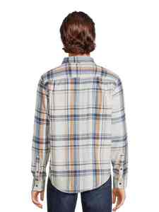 เสื้อเชิ้ตแขนยาวลายสก็อตผู้ชาย ปกติดกระดุม ผ้าแฟลนเนล ระบายอากาศได้ดี เหมาะสำหรับใส่ในฤดูใบไม้ร่วง - Product Image 4