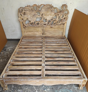 Contemporary Style Luxury Solid Mango Wood <b>Double</b> <b>Bed</b> <b>Storage</b> King/Queen Size Bedroom Furniture Eco-Friendly Design for Home - Product Image 3