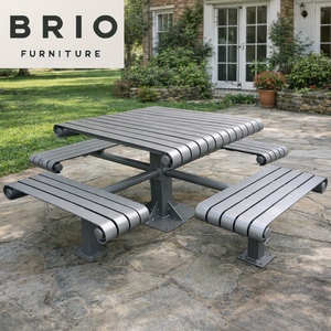 Hot Sale Dining <strong>Table</strong> with Bench Set Simple <strong>Canteen</strong> <strong>Table</strong> <strong>Canteen</strong> Fiber Glass <strong>Table</strong> &amp; Bench 4 Seater Set - Product Image 2