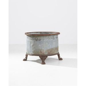 Durable Galvanized Metal Oval <b>Planter</b> Tub <b>Large</b> Zinc Steel Flower Pot Garden Bed Rust-Resistant Outdoor Indoor <b>Planter</b> Basin - Product Image 4