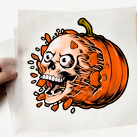 Autocollant en vinyle thermocollant personnalisé pour Halloween, décalcomanie pour T-shirt, lavable et durable, vente en gros