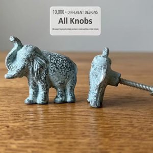 Ba Elephant Shape Cast Iron Modern Durable Drawer Pull Handle for Bedroom Warehouse Dresser <b>Cabinet</b> Furniture Hardware - Product Image 3