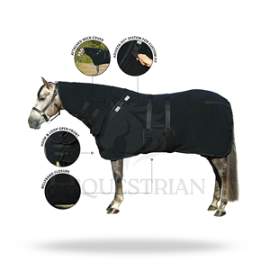 Manta de Forro Polar para Caballos, Personalizada, para Entrenamiento, Transporte y Uso en Establos - Product Image 3