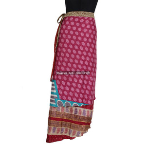 Jupe longue à nouer Long Beach Magic Wrap pour femme, motif 2026, vente en gros, fournisseur indien, jupe longue à nouer longueur genou - Product Image 6