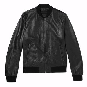 Chaqueta Bomber Marrón para Hombre con Puños Acanalados y Cierre de Cremallera, Estilo Urbano Moderno - Product Image 6