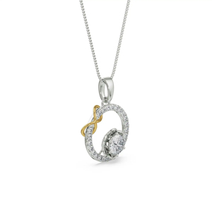 Collier pendentif en forme de fleur avec diamant, argent 925 plaqué rhodium, chaîne serpent, bijoux de luxe pour femmes, bijoux de fiançailles - Product Image 3