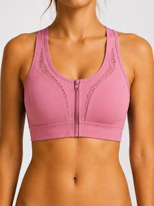 HMA SPORTS APPAREL Women's Light <b>Blue</b> Racerback Sports <b>Bra</b> Scoop Neck Mesh Detail Breathable High Support Seamless Eco-Friendly - Product Image 4