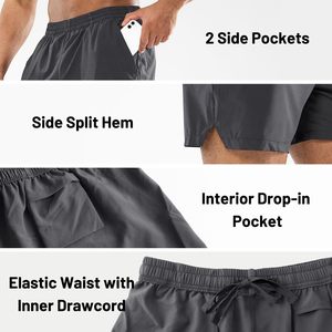 Premium Quality 100%Cotton Casual <b>Shorts</b> For <b>Men</b> Breathable Anti-Wrinkle Sports Gym <b>Men</b> Joggers <b>Shorts</b> <b>Elastic</b> <b>Waist</b> Lightweight - Product Image 3