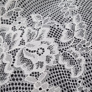 Romantic Floral Stretch <b>Lace</b> 23cm Lightweight Nylon Spandex <b>Elastic</b> Warp Knit Wedding Underwear Dress Premium Korean Quality - Product Image 5