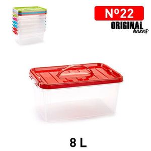 Scatole originali in plastica da 8 litri con coperchio per la conservazione degli alimenti in cucina - Product Image 1