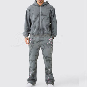 Acid Wash <b>Tracksuit</b> Comfortable Streetwear Clothing Suitable For Travel And Outdoor Activities Acid Wash <b>Tracksuit</b> - Product Image 2