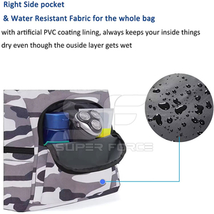 Sac de sport en cuir véritable imperméable, vente chaude, matériau durable et écologique, impression de logo personnalisé, doublure en polyester, luxe - Product Image 4