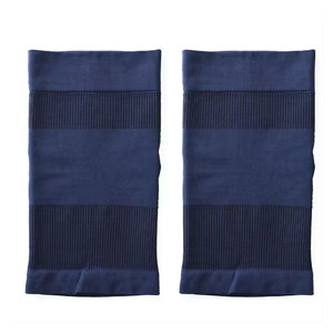 Genouillère en néoprène respirante, épaisse et flexible, à fermeture par tirette, protection pour haltérophilie, universelle pour femme, toutes saisons, gris rose - Product Image 4