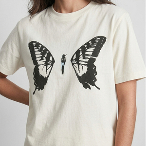 Best Selling Custom Design Screen Printed Women's T-Shirt 100% Soft Cotton Breathable Short Sleeve Casual Wear Graphic T-Shirts - Product Image 1