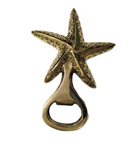 Abridor de botellas de pez estrella de latón duradero, diseño de Metal elegante para el hogar o la barra de uso, accesorios - Product Image 1