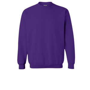 Custom Men Sweatshirt Blank Casual Crewneck Plain Light Heather Gray Fleece <b>Jumper</b> <b>Pullover</b> - Product Image 3