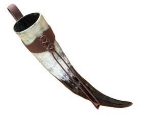Cuerno para Beber Tallado a Mano, Duradero, con Temática Animal Vikinga, Taza de Mesa de Búfalo, Tamaño Personalizado, Blanco y Negro, Diseño Moderno y Elegante - Product Image 2