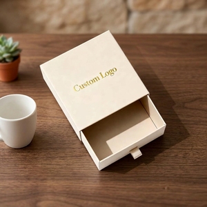 Caja de Empaque Rígida Tipo <span class=keywords><strong>Libro</strong></span> para Pestañas y Macarons, con Cinta Blanca y Estampado en Relieve, Personalizable con Logotipo OEM/ODM, Superventas - Product Image 2