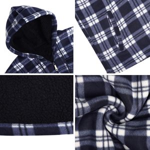 Blouson en flanelle épaisse à carreaux pour homme, doublé polaire Sherpa, avec fermeture éclair, chaud pour l'hiver, style Buffalo - Product Image 2