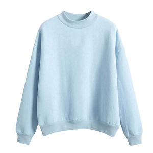 Sweat-shirt unisexe décontracté à col rond, tricoté, couleur unie, manches longues, coupe ajustée, style streetwear hiver - Product Image 3