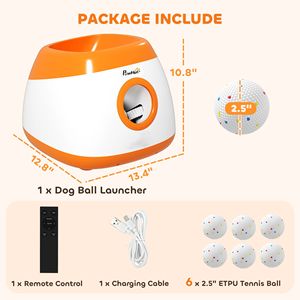 "Pet Training Supplies Automatic <b>Dog</b> <b>Ball</b> Launcher 26ft-79ft Range for Medium & Large <b>Dogs</b> Orange" - Product Image 3