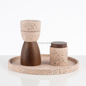 Modern Handmade Terrazzo Resin Bakhoor Set Luxury Arabic Incense <b>Burner</b> <b>for</b> Oud, Bukhoor, and Decorative Home or Event Use - Product Image 5