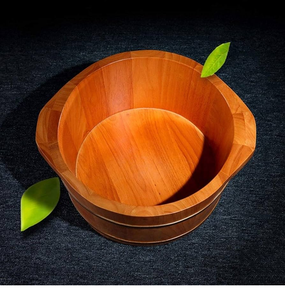 Bol de massage des pieds en bois massif naturel personnalisé, fait à la main, bol de spa pour les pieds en bois, au prix le plus bas - Product Image 6