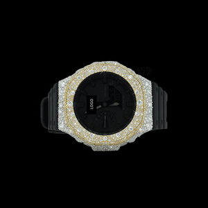 Reloj G-Shock de Alta Calidad con Bisel de Diamantes Grandes en Dos Tonos y Diamantes Moissanite VVS, Reloj de Pulsera de Moda Premium, Mejor Precio de la Historia - Product Image 4