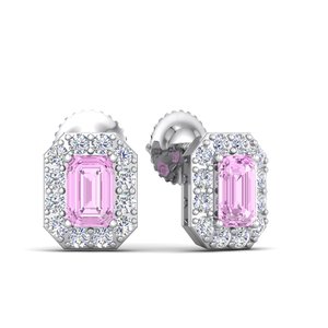 Pendientes de Plata 925 con Diamante de Laboratorio, Certificado IGI, RJC ODM OEM, Joyería Fina Ética, Chapado en Rodio, Regalo de Aniversario de Bodas EA501961 - Product Image 4