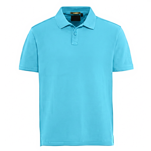 Polo à manches courtes pour homme, vert olive, décontracté, uni, tricoté, coupe classique - Product Image 6