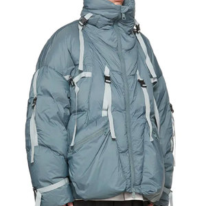 Chaqueta Bomber Ligera de Poliéster para Hombre, con Logotipo Personalizado OEM, Cuello Alto, Chaqueta de Invierno con Cierre de Cremallera, Chaqueta Bomber para Hombre - Product Image 3