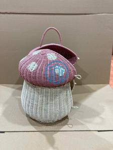 Handwoven Rattan Mushroom Storage Basket for Kids | Made in Vietnam | Factory Wholesale | Custom OEM & ODM - Product Image 6