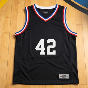 OEM Team Number Basketball Jerseys 100% Polyester Basketball Sleeveless Shirts Tops Quick Dry Sportswear Sleeveless Jersey Tops - Product Image 3